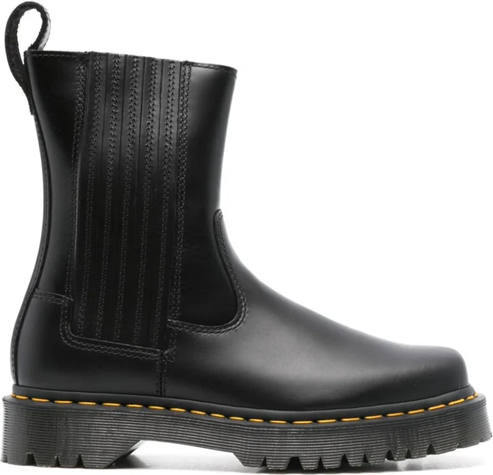 Black Calf Leather Amaayah Lo Boots