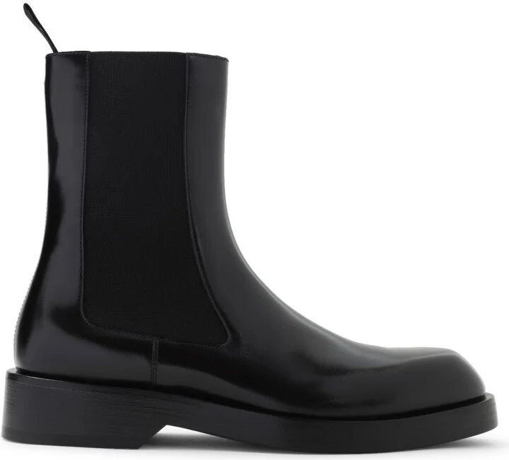Black Calf Leather Boots