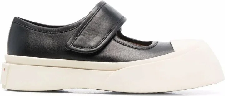 Black Calf Leather Sneakers