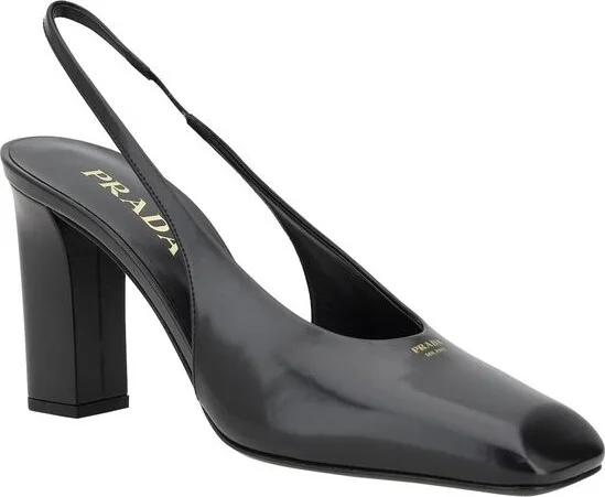 Black Calf Leather Women's Pumps - Image 2