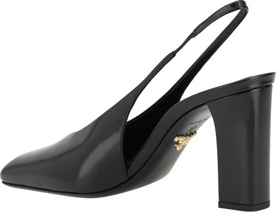 Black Calf Leather Women's Pumps - Image 3
