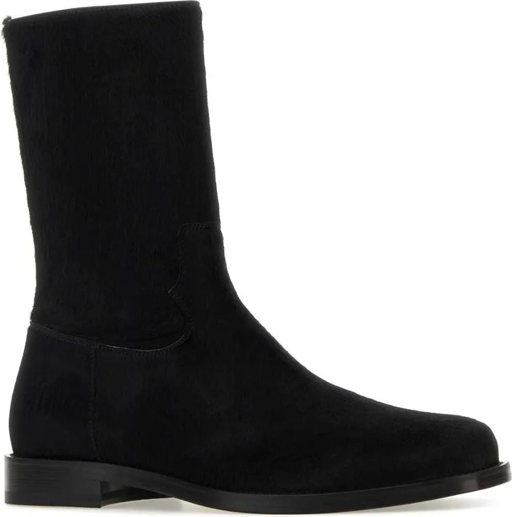 Black Calfhair Ankle Boots - Image 2