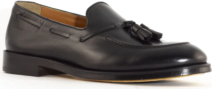 Black Calfskin Leather Loafers - Image 2