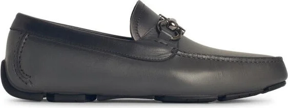Black Calfskin Leather Loafers