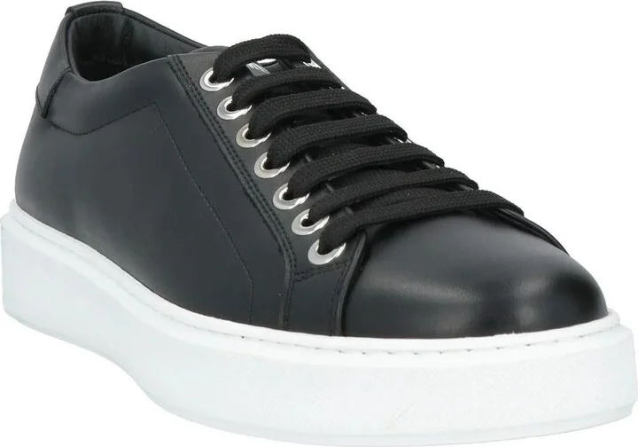 Black Calfskin Men Men's Sneaker - Image 3