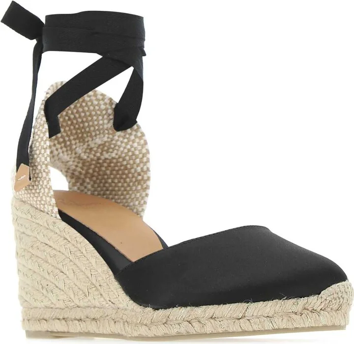 Black Canvas Carina Wedges - Image 2