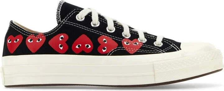 Black Canvas Comme Des Garã§ons X Converse Sneakers