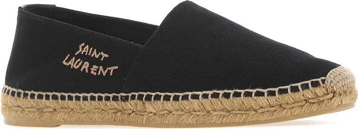 Black Canvas Espadrilles - Image 2