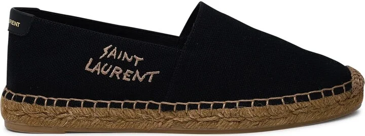 Black Canvas Espadrilles