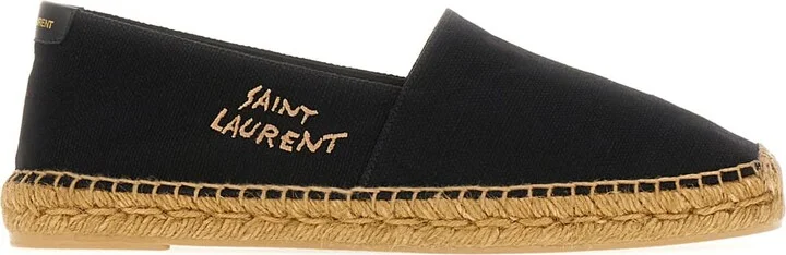 Black Canvas Espadrilles