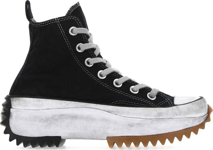 Black Canvas Run Star Hike Sneakers