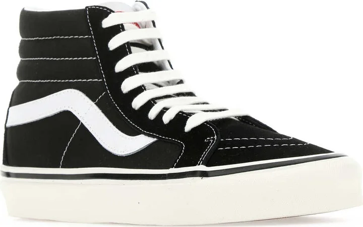 Black Canvas Sk8-hi Sneakers - Image 2