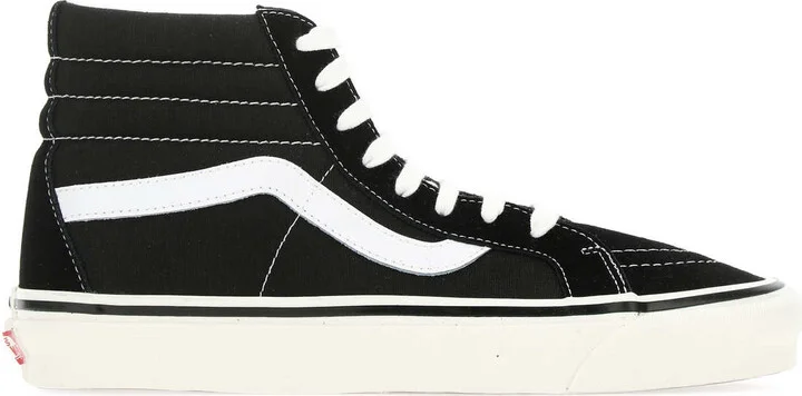 Black Canvas Sk8-hi Sneakers