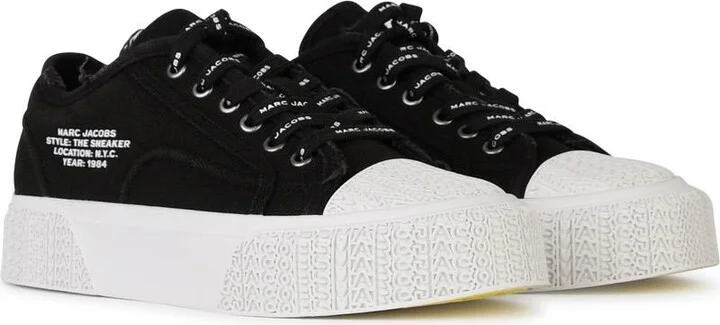 Black Canvas Sneakers - Image 2