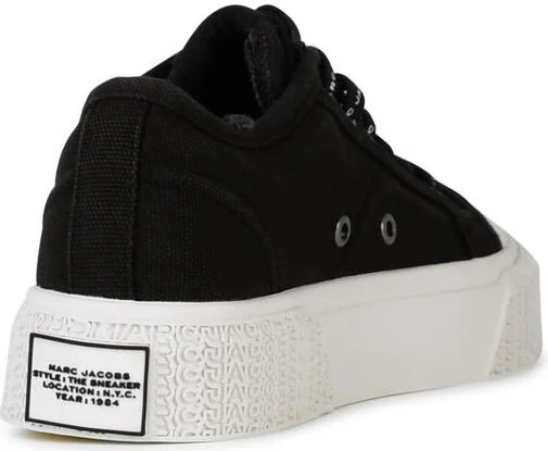 Black Canvas Sneakers - Image 3