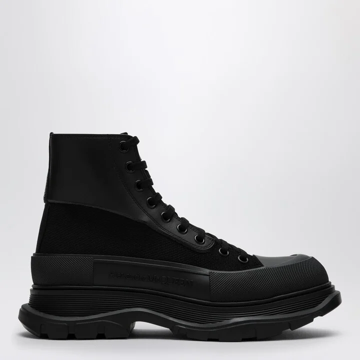 Black canvas Tread Slick boots