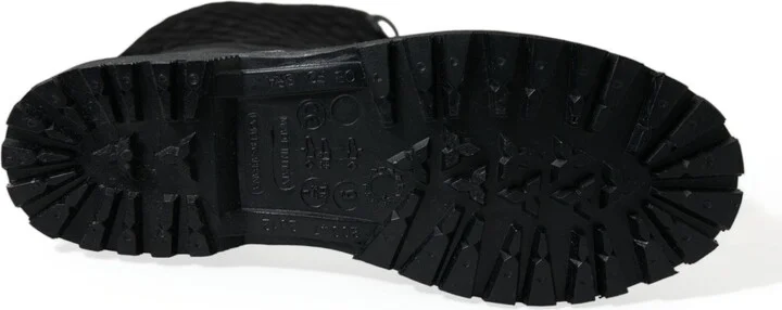 Black Chioggia Rubber Suede Rain Boots Men's Shoes - Image 6