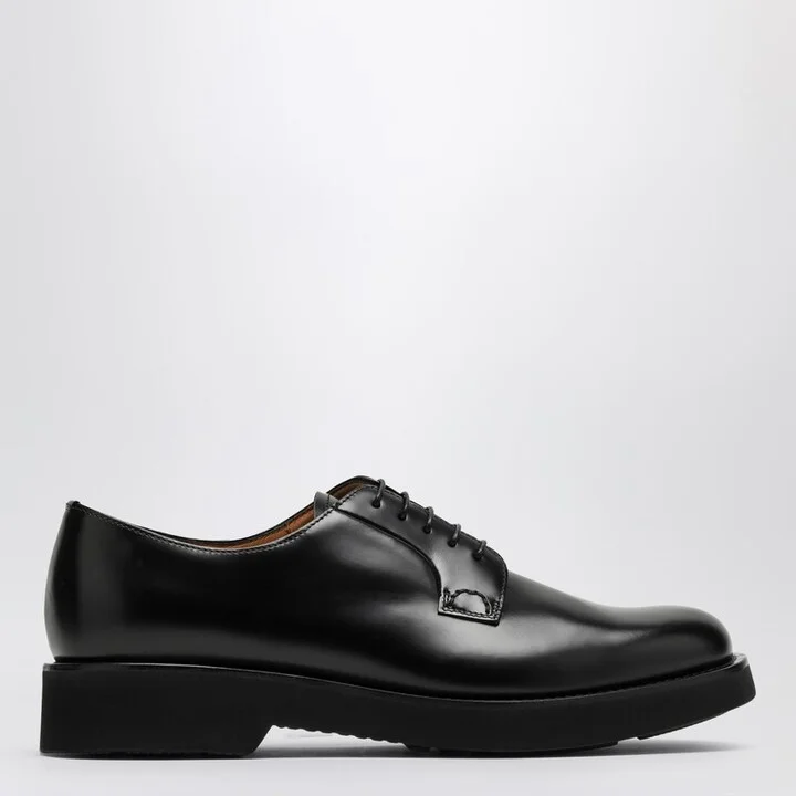 Black classic lace-up