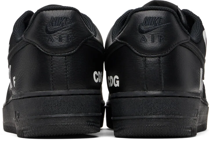 Black Comme des Garçons Black Nike Edition Air Force 1 Low Retro SP Sneakers - Image 2