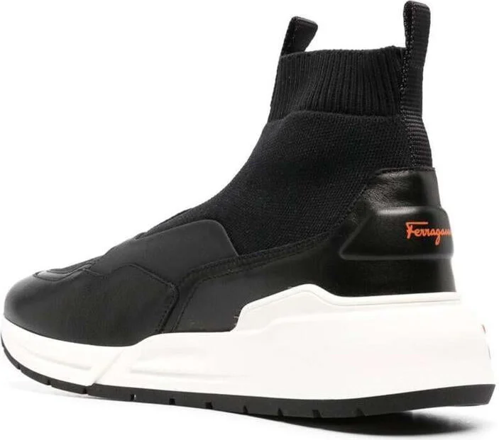 Black Cosma Sock High-Top Sneakers Woman - Image 3