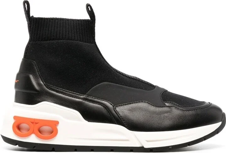Black Cosma Sock High-top Sneakers Woman