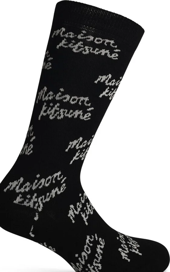 Black Cotton Blend Socks - Image 3