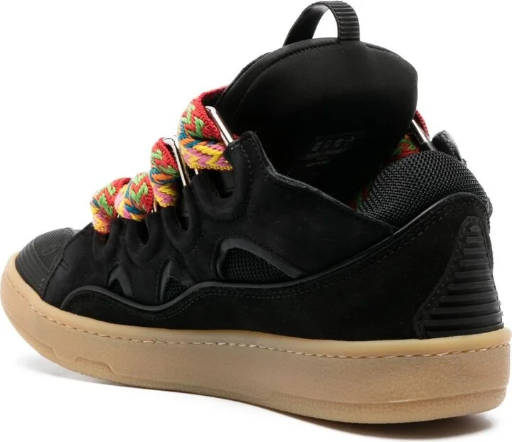 Black Curb Suede Sneakers - Image 3