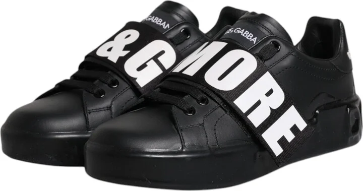 Black D&G AMORE Low Top Sneakers Women's Shoes - Image 4