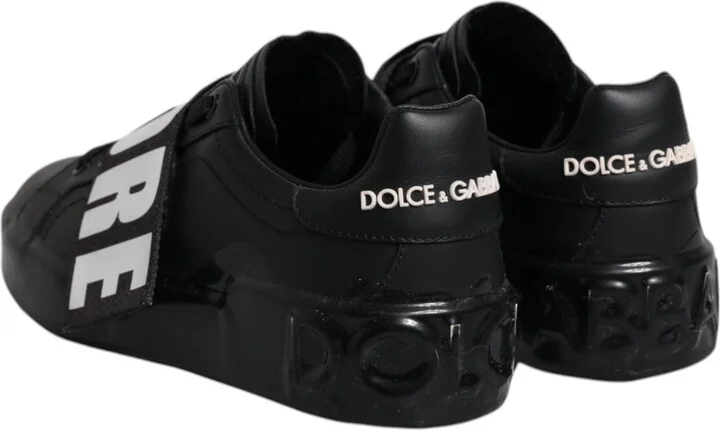 Black D&G AMORE Low Top Sneakers Women's Shoes - Image 5