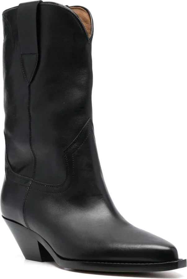 Black Dahope 50 Leather Western Boots - Image 2