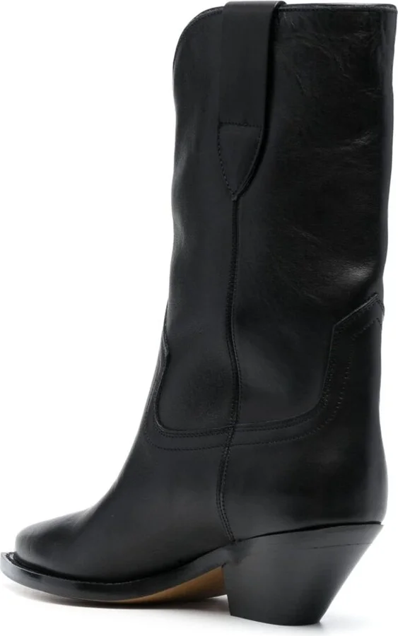 Black Dahope 50 Leather Western Boots - Image 3