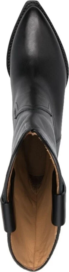Black Dahope 50 Leather Western Boots - Image 4