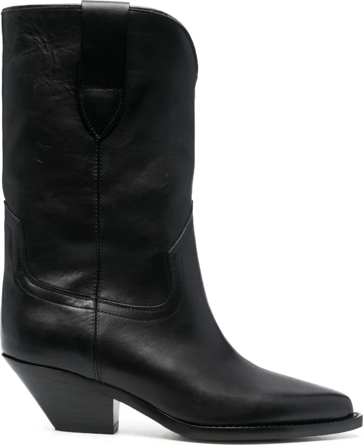 Black Dahope 50 Leather Western Boots