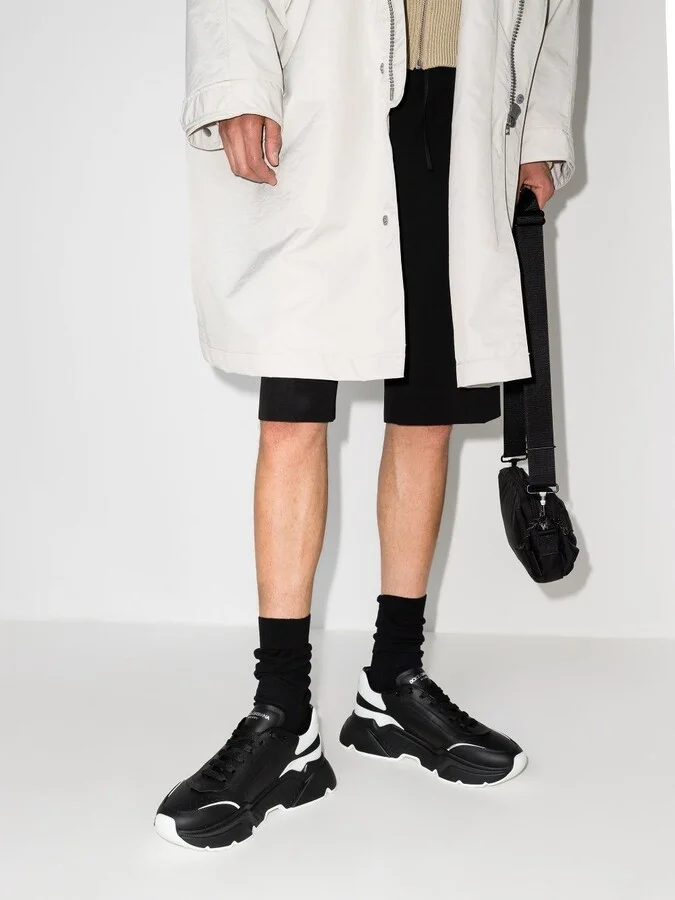 Black Daymaster Leather Sneakers - Image 3