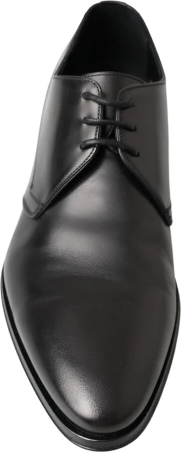 Black Derby Formal Dress Men's Shoes - Image 4