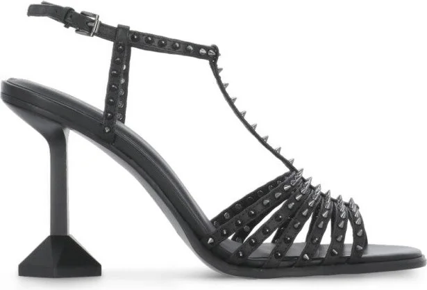 Black Desire Heel Leather Shoes