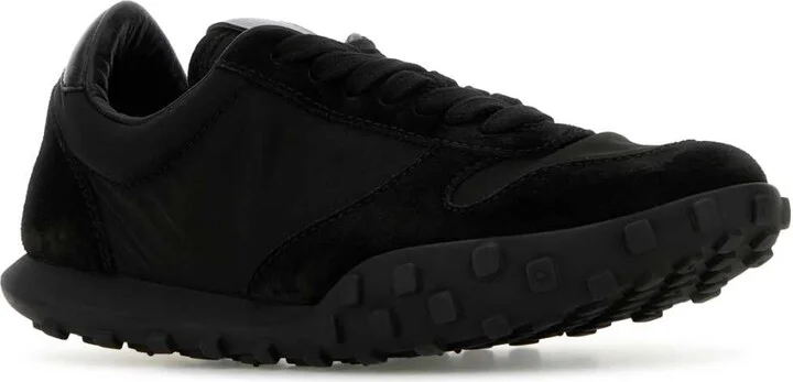 Black Fabric And Suede Moon Sneakers - Image 2