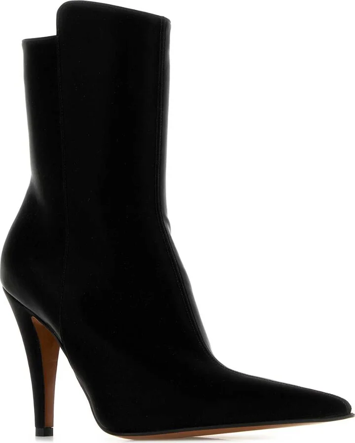 Black Fabric Birdee Ankle Boots - Image 2