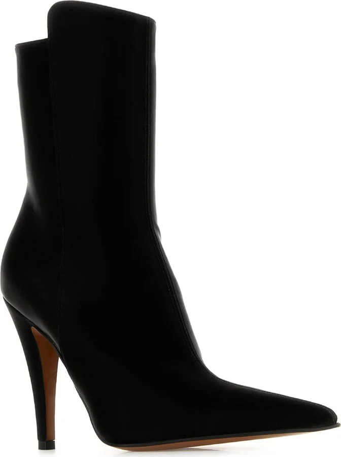 Black Fabric Birdee Ankle Boots - Image 2