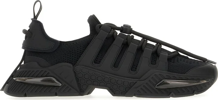 Black Fabric Day Master Sneakers