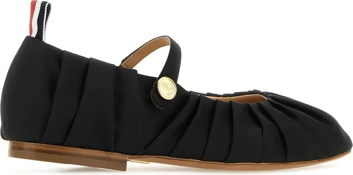 Black Fabric John Ballerinas - Image 3
