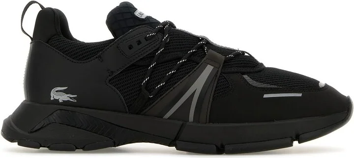 Black fabric L003 sneakers