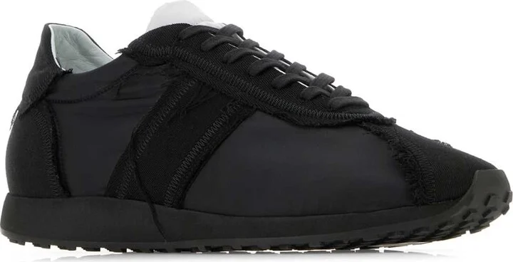 Black Fabric Mika Sneakers - Image 2