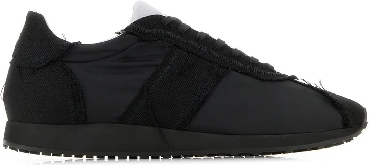 Black fabric Mika sneakers