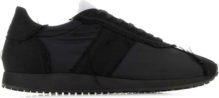 Black Fabric Mika Sneakers