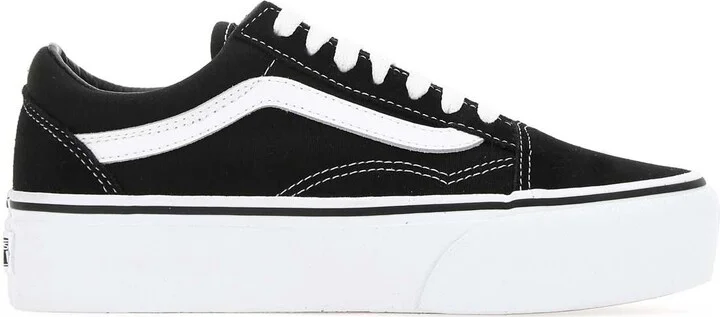 Black Fabric Old Skool Platform Sneakers