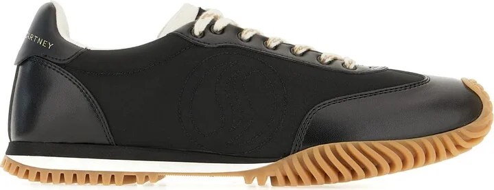 Black Fabric S-wave Sneakers
