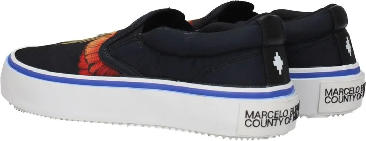 Black Fabric Slip-On Men's Loafers - Image 4