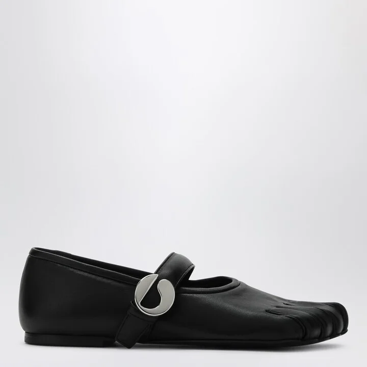 Black Five-finger Ballet Flats
