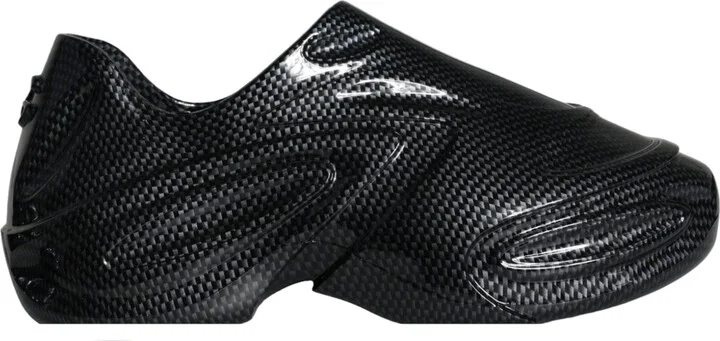 Black Foiled Rubber Toy Low Top Men Sneakers Men's Shoes
